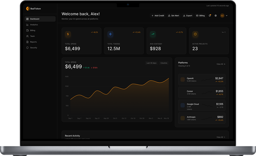 BadToken Dashboard